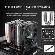 سیستم خنک کننده بادی ترمالرایت مدل Peerless Assassin 120 SE - تصویر 7