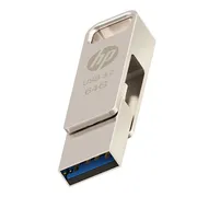 فلش مموری اچ‌پی مدل x206c ظرفیت 64 گیگابایت با طراحی چرخشی، بدنه فلزی، دو رابط USB Type-C و USB Type-A، سرعت انتقال تا 100 مگابایت بر ثانیه و سازگار با ویندوز و مک - تصویر 7
