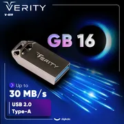 فلش مموری وریتی مدل V-819 ظرفیت 16 گیگابایت بند انگشتی با بدنه فلزی، رابط USB 2.0 و سرعت انتقال 30 مگابایت بر ثانیه، سازگار با کامپیوتر، لپ‌تاپ، موبایل، تبلت و تلویزیون - تصویر 3