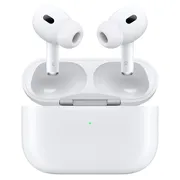 هدفون بلوتوثی اپل مدل AirPods Pro 2nd Generation با نویز کنسلینگ فعال (ANC)، نویز کنسلینگ میکروفون (ENC)، درگاه شارژ USB Type-C، با قابلیت شارژ بی‌سیم، دارای میکروفون دوگانه از نوع Beamforming، مقاومت در برابر رطوبت و عرق - تصویر 2