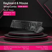 کیبورد و ماوس باسیم تسکو مدل TKM 8057 - تصویر 5