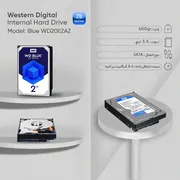 هارددیسک اینترنال وسترن دیجیتال مدل Blue WD20EZAZ ظرفیت 2 ترابایت - تصویر 6