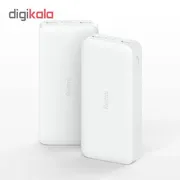 پاوربانک 18 وات شیائومی مدل Redmi PB200LZM ظرفیت 20000 میلی آمپرساعت به همراه شارژر دیواری سامسونگ و کابل تبدیل - تصویر 4