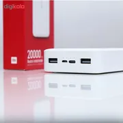 پاوربانک 18 وات شیائومی مدل Redmi PB200LZM ظرفیت 20000 میلی آمپرساعت به همراه شارژر دیواری سامسونگ و کابل تبدیل - تصویر 8