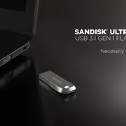 فلش مموری سن دیسک مدل Ultra Luxe ظرفیت 128 گیگابایت با بدنه فلزی، رابط USB 3.1 Type-A، سرعت خواندن 150 مگابایت بر ثانیه و نرم‌افزار کدگذاری SanDisk Secure Access - تصویر 7