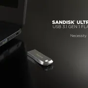 فلش مموری سن دیسک Ultra Luxe ظرفیت 64 گیگابایت با رابط USB 3.1 سرعت خواندن تا 150 مگابایت بر ثانیه، بدنه فلزی مقاوم، پشتیبانی از نرم‌افزار رمزگذاری اطلاعات - تصویر 7