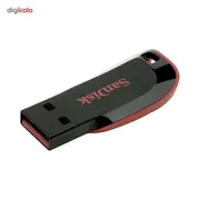 فلش مموری سن دیسک Cruzer Blade CZ50 ظرفیت 32 گیگابایت با رابط USB 2.0، سرعت انتقال 30 مگابایت بر ثانیه، طراحی بدون درپوش و بدنه مات مقاوم در برابر لک و اثر انگشت، دارای شیار اتصال بند و نرم‌افزار امنیتی - تصویر 8