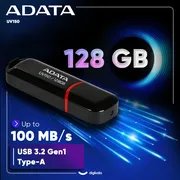 فلش مموری ای دیتا مدل UV150 ظرفیت 128 گیگابایت با رابط USB 3.2 Gen1 و پشتیبانی از انواع سیستم‌عامل، طراحی درپوش‌دار و سازگار با کامپیوتر، لپ‌تاپ، موبایل و تلویزیون - تصویر 3