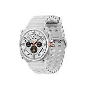 ساعت هوشمند سامسونگ مدل Galaxy Watch Ultra دارای قابلیت های کنترل موسیقی (Music Player)، قابلیت مکالمه از طریق بلوتوث، قابلیت تغییر طرح ساعت یا تم، صفحه همیشه روشن (Always-on Display)، پشتیبانی از دستیار صوتی بند سیلیکون - تصویر 3