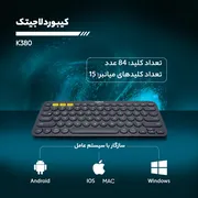 کیبورد بی سیم لاجیتک مدل K380 - تصویر 4