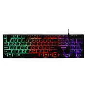 کیبورد بیاند مدل BK-7120 RGB، سوئیچ ممبران، Full-Size، نورپردازی LED RGB - تصویر 3