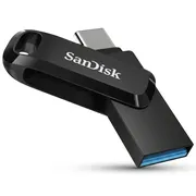 فلش مموری سن دیسک مدل Ultra Dual Drive Go ظرفیت 32 گیگابایت با دو رابط USB 3.2 و USB-C، سرعت خواندن 150 مگابایت بر ثانیه، بدنه فلزی، سازگار با گوشی، تبلت، کامپیوتر و مک - تصویر 1