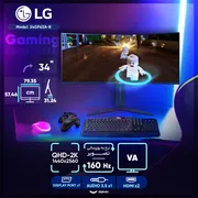 مانیتور خمیده گیمینگ 34 اینچ ال جی مدل 34GP63A-B - تصویر 3