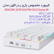 کیبورد گیمینگ ردراگون مدل Dragonic Elite K530 Pro، سوییچ مکانیکال قرمز، Tenkeyless، نورپردازی RGB - تصویر 6