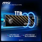 اس اس دی اینترنال PCIe Gen3 x4 ام اس آی مدل SPATUIM M371 ظرفیت 1 ترابایت - تصویر 2