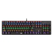 کیبورد گیمینگ ردراگون مدل K208، سوییچ مکانیکال آبی، Full-Size، نورپردازی RGB - تصویر 3