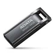 فلش مموری ای دیتا مدل UR340 ظرفیت 64 گیگابایت با بدنه فلزی، رابط USB 3.2 Gen1 Type-A، سرعت انتقال 100 مگابایت بر ثانیه و پشتیبانی از سیستم‌عامل‌های ویندوز، مک و لینوکس - تصویر 1