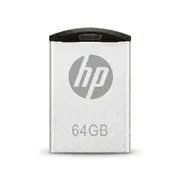فلش مموری اچ‌پی مدل V222W ظرفیت 64 گیگابایت با بدنه فلزی مقاوم در برابر اثرانگشت و لک، مناسب انتقال فایل‌های حجیم و سازگار با ویندوز 7 تا 8.1 - تصویر 1