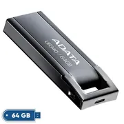 فلش مموری ای دیتا مدل UR340 ظرفیت 64 گیگابایت با بدنه فلزی، رابط USB 3.2 Gen1 Type-A، سرعت انتقال 100 مگابایت بر ثانیه و پشتیبانی از سیستم‌عامل‌های ویندوز، مک و لینوکس - تصویر 2