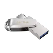 فلش مموری چرخشی 128 گیگابایتی سن دیسک مدل Ultra Dual Drive Luxe با رابط‌های USB Type-A و USB Type-C، استاندارد USB 3.2 Gen1 و بدنه فلزی - تصویر 4