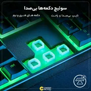 کیبورد گیمینگ ریزر مدل Ornata V3 X، سوییچ ممبران، Full-Size، نورپردازی RGB  - تصویر 6