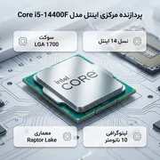 پردازنده مرکزی اینتل مدل Core i5 14400F-Tray - تصویر 2