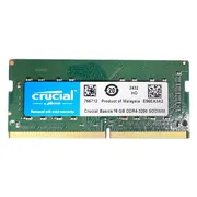 رم لپ‌تاپ کروشیال DDR4 ظرفیت 16 گیگابایت فرکانس 3200 مگاهرتز CL22 SO-DIMM، تک‌کاناله - تصویر 2