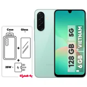 گوشی موبایل سامسونگ مدل Galaxy A26 دو سیم کارت ظرفیت 128 گیگابایت و رم 6 گیگابایت - ویتنام - به همراه شارژر 25 وات سامسونگ، کاور سیلیکونی و محافظ صفحه نمایش - تصویر 1