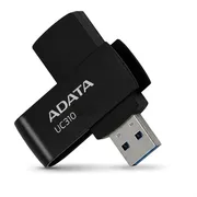 فلش مموری ای دیتا مدل UC310 ظرفیت 64 گیگابایت با رابط USB 3.2 Gen1، طراحی چرخشی، سازگار با ویندوز، مک، لینوکس، بدون نیاز به نصب درایور و مناسب استفاده در کامپیوتر، لپ‌تاپ، گوشی و تلویزیون - تصویر 1