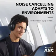 هدفون بی‌سیم انکر مدل Space One با نویز کنسلینگ فعال (ANC)، درگاه شارژ USB Type-C، مقاوم در برابر رطوبت و عرق - تصویر 8