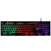 کیبورد بیاند مدل BK-7120 RGB، سوئیچ ممبران، Full-Size، نورپردازی LED RGB - تصویر 4