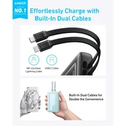 پاوربانک انکر مدل A1681 ظرفیت 20000 میلی آمپر ساعت به همراه کابل لایتنیگ و کابل USB Type-C - تصویر 6