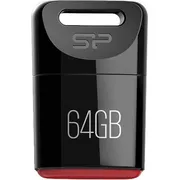فلش مموری سیلیکون پاور مدل Touch T06 ظرفیت 64 گیگابایت، مقاوم در برابر نفوذ مایعات، ضربه و غبار، دارای درپوش محافظ و ضد اثر انگشت - تصویر 1