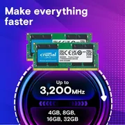 رم لپ‌تاپ DDR4 تک کاناله 8 گیگابایت 3200 مگاهرتز کروشیال مدل CT8 با تایمینگ CL22 و ولتاژ 1.2 ولت - تصویر 5