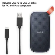 اس اس دی اکسترنال سن دیسک مدل PORTABLE E30 ظرفیت 1 ترابایت رابط USB 3.2 Gen2 - تصویر 6