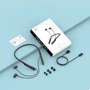 هدفون بلوتوثی گردنی QCY مدل C2 با قابلیت حذف نویز محیطی (ENC)، درگاه شارژ USB Type-C، با قابلیت شارژ سریع، مقاوم در برابر رطوبت و عرق (IPX4) - تصویر 7