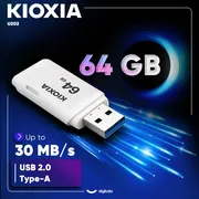 فلش مموری کیوکسیا مدل U202 ظرفیت 64 گیگابایت با رابط USB 2.0، بدنه پلاستیکی مقاوم، درپوش‌دار، سازگار با کامپیوتر، لپ‌تاپ، گوشی، تبلت و تلویزیون، پشتیبانی از Windows 11 و macOS نسخه 12 تا 15 - تصویر 3