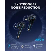 هدفون بلوتوثی انکر مدل Liberty 4 Pro دارای نویز کنسلینگ فعال (ANC)، درگاه شارژ USB Type-C، با قابلیت اتصال به چند دستگاه، پشتیبانی از فرمان لمسی، نمایشگر روی صفحه محفظه شارژ، نشانگر LED، مقاومت در برابر رطوبت و عرق - تصویر 5