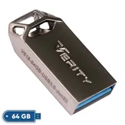 فلش مموری وریتی مدل V-819 ظرفیت 64 گیگابایت با بدنه فلزی، رابط USB 2.0 Type-A، سرعت انتقال 30 مگابایت بر ثانیه و سازگار با گوشی، کامپیوتر، لپ‌تاپ، تلویزیون و تبلت - تصویر 2