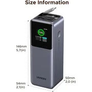 پاوربانک 165 وات یوگرین مدل 55987B ظرفیت 20000 میلی‌آمپرساعت - تصویر 6