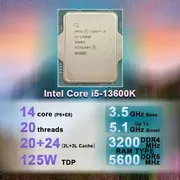 پردازنده مرکزی اینتل مدل Core i5 13600K-Tray - تصویر 5