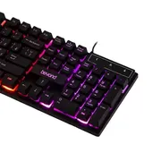 کیبورد بیاند مدل BK-7120 RGB، سوئیچ ممبران، Full-Size، نورپردازی LED RGB - تصویر 8