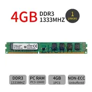 رم کامپیوتر کینگستون DDR3 4 گیگابایت مدل 10600 فرکانس 1333 مگاهرتز تایمینگ CL9 تک کاناله DIMM 240 پین - تصویر 2