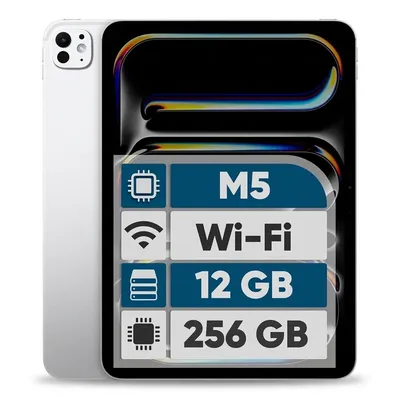 تبلت Apple IPad Pro 2025 M5 Wi-Fi ظرفیت 256 گیگابایت و رم 12 گیگابایت، رزولوشن (11 اینچ)
