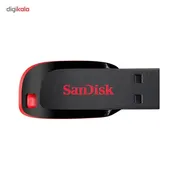 فلش مموری 64 گیگابایت سن دیسک مدل Cruzer Blade CZ50 با رابط USB 2.0، بدنه مات مقاوم در برابر اثر انگشت، قابلیت رمزگذاری نرم‌افزاری و شیار اتصال بند - تصویر 7