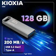 فلش‌مموری 128 گیگابایت کیوکسیا مدل U366 با بدنه فلزی، رابط USB 3.2، سرعت انتقال 200 مگابایت بر ثانیه، مقاوم در برابر ضربه و قابلیت اتصال به بند کلید - تصویر 3