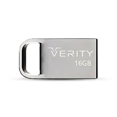 فلش مموری وریتی V813 ظرفیت 16 گیگابایت، رابط USB 2.0 Type-A، بدنه فلزی، طراحی بندانگشتی،