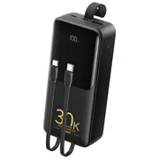 پاوربانک 22.5 وات ریمکس مدل RPP-440 ظرفیت 30000 میلی آمپر ساعت به همراه کابل USB-C و لایتنینگ - تصویر 1