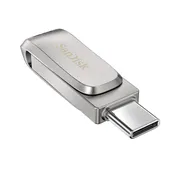 فلش مموری سن دیسک مدل Dual Drive Luxe ظرفیت 128 گیگابایت با طراحی چرخشی، دو رابط USB Type-C و USB Type-A، سرعت انتقال 150 مگابایت بر ثانیه، بدنه فلزی و سازگار با موبایل، تبلت، کامپیوتر و تلویزیون - تصویر 7