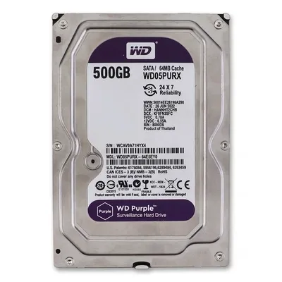 هارد وسترن دیجیتال WD05PURX ظرفیت 500 گیگابایت